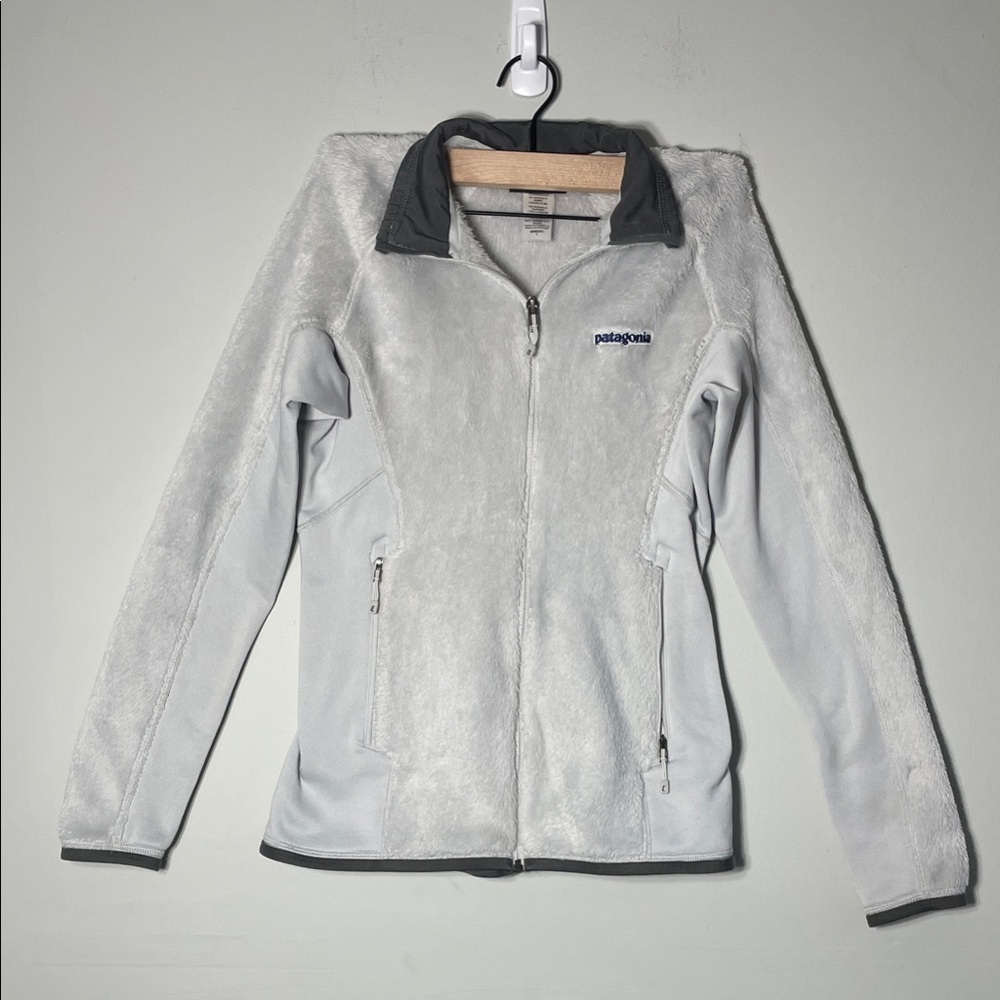 Patagonia R2 Fleece Jacket Women’s Small – Gray/White – Great Condition